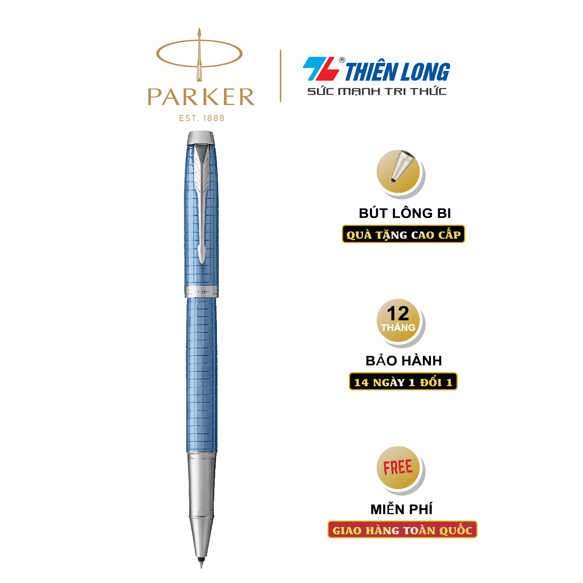 Bút lông bi cao cấp Parker IM PRM X-Blue CT TB4-1975589