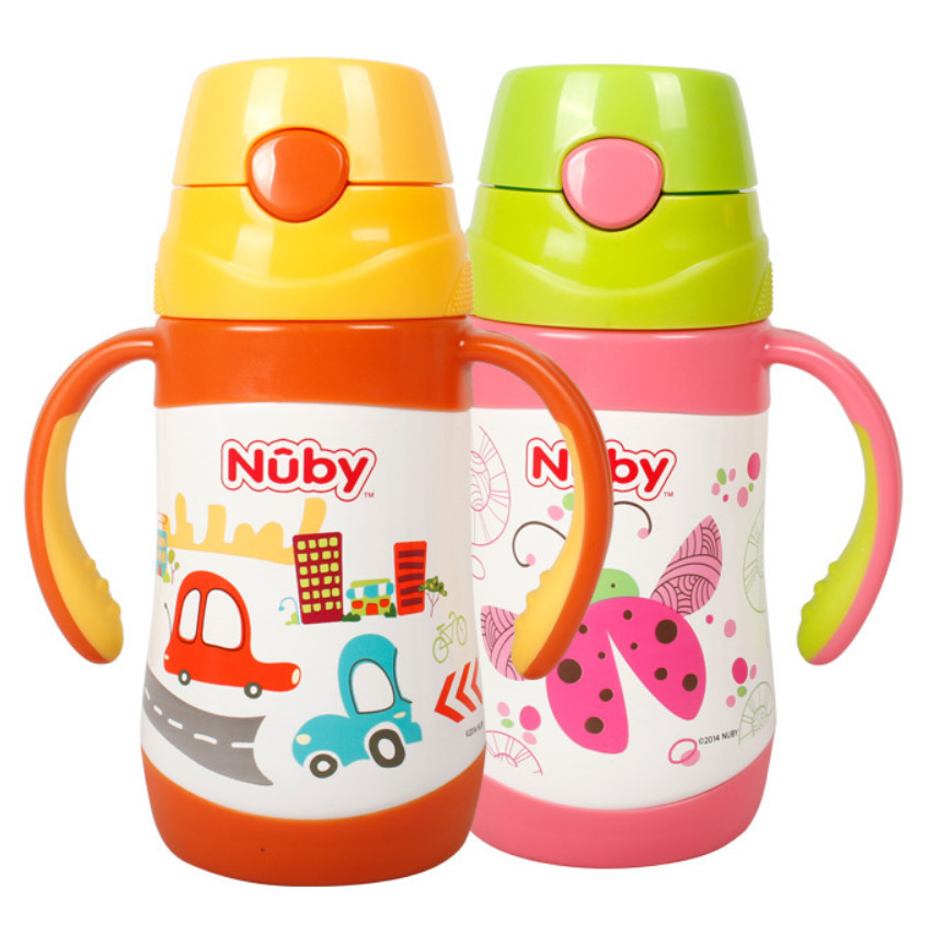 [ 10227-Nuby ] Bình uống nước giữ nhiệt bằng Inox, 2 chiều nóng lạnh, dung tích 280ml