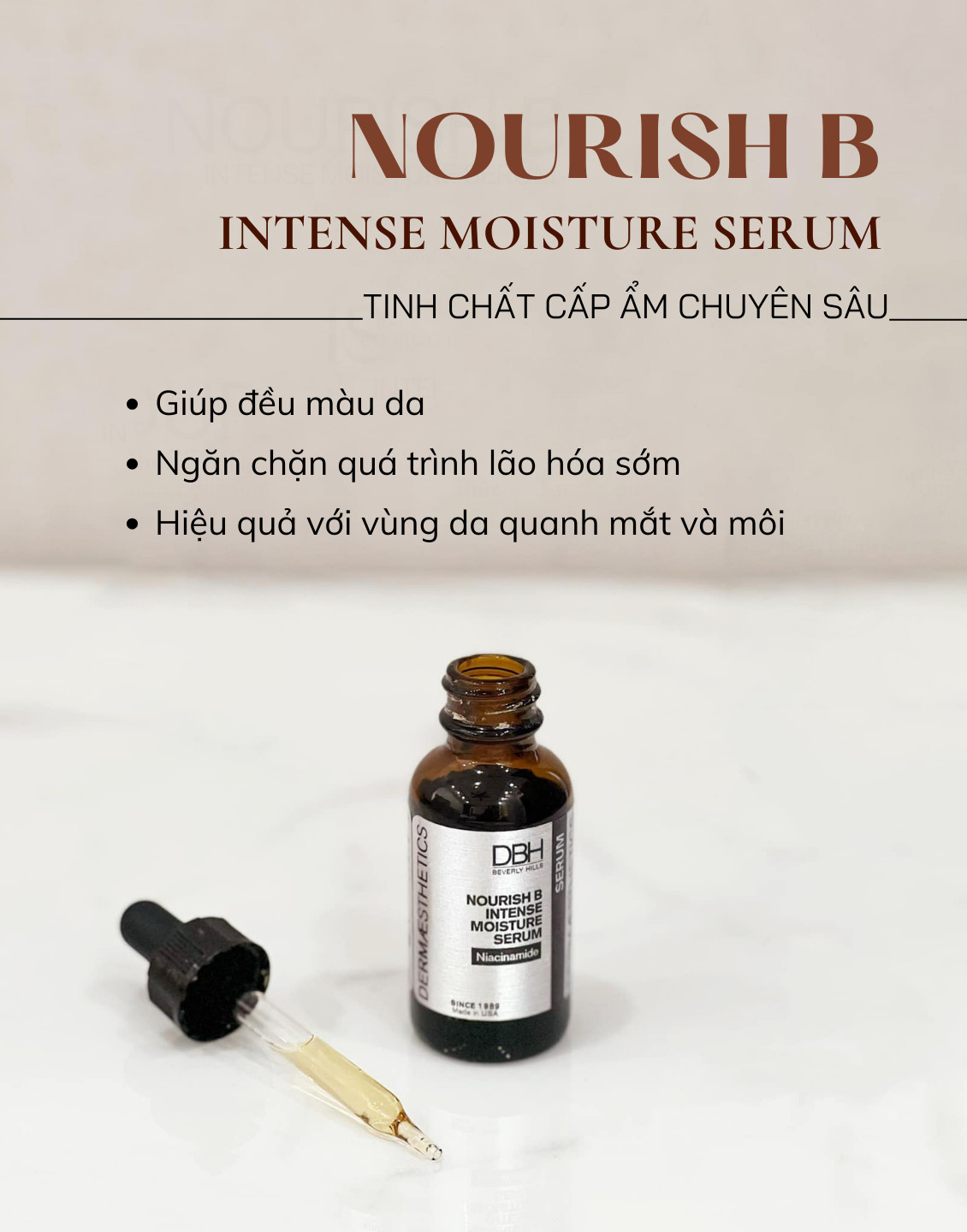 TINH CHẤT ẨM DƯỠNG NOURISH B INTENSE MOISTURE SERUM