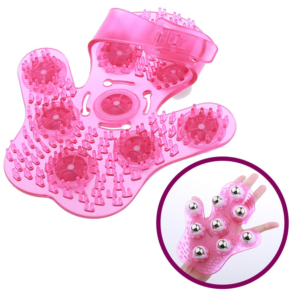 Palm 9 Balls Body Massage Massage Găng Tay Cầm Tay Căng Thẳng Căng Thẳng