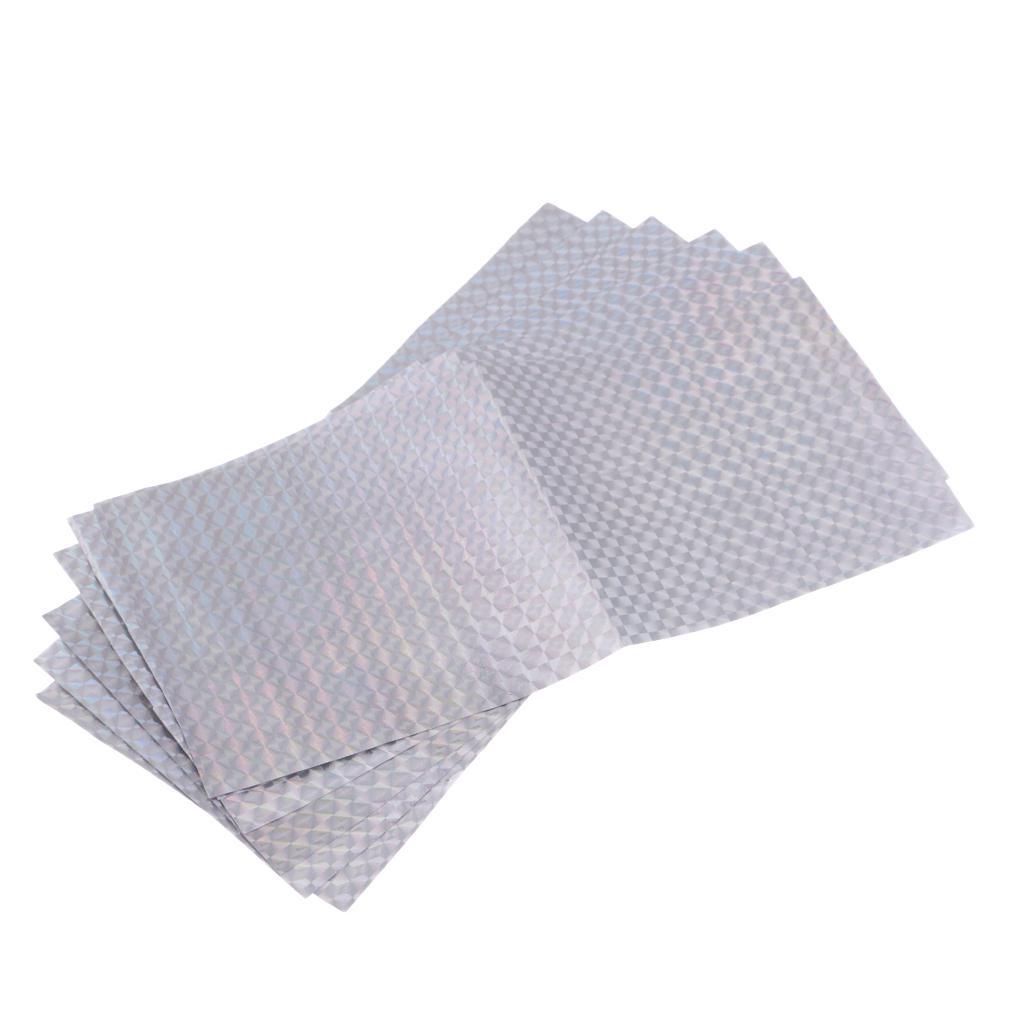 6pcs Holographic Adhesive Film Fishing Lure Tape For Lure Making DIY Tool Environmental and Friendly