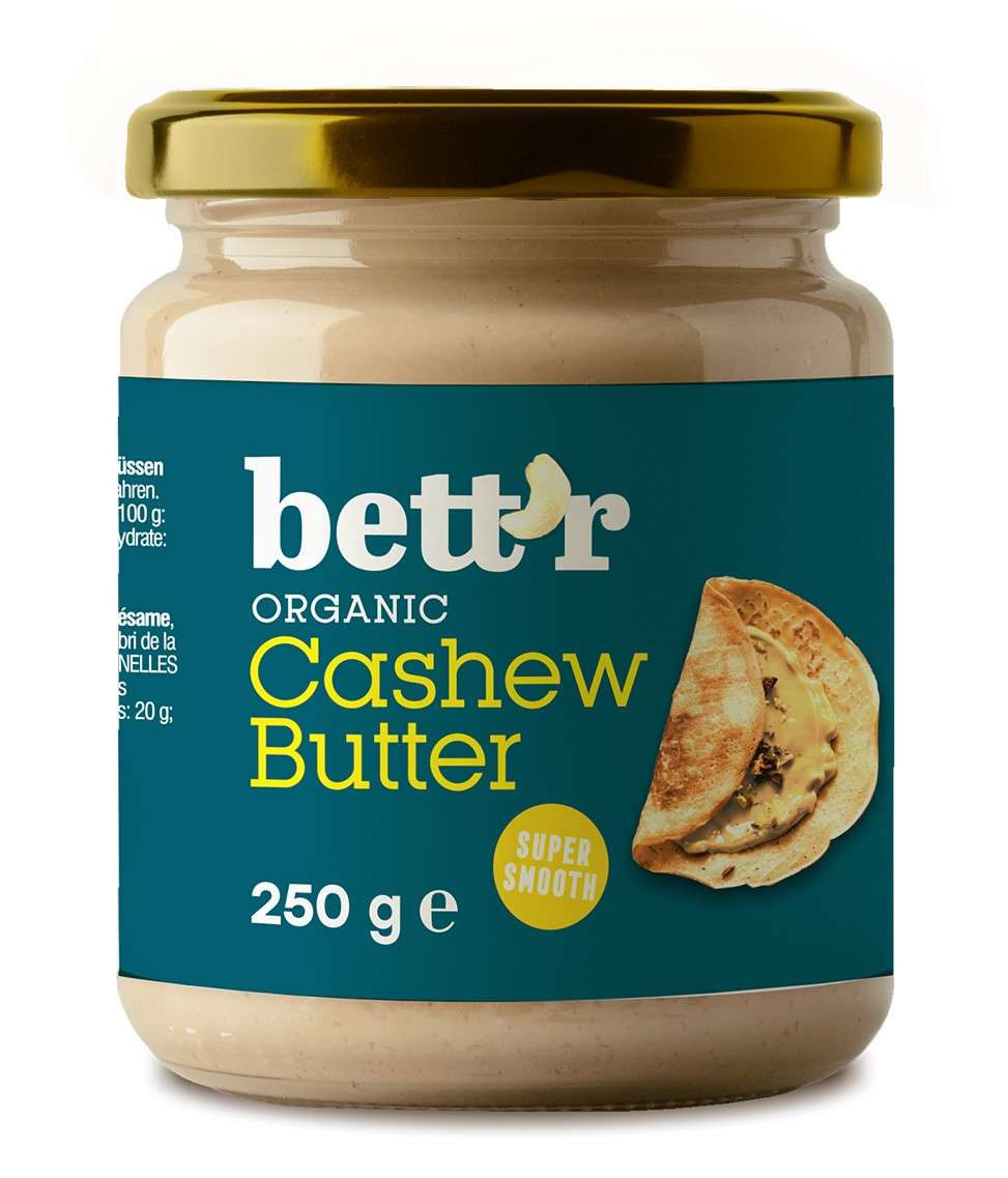 Bơ hạt điều hữu cơ Bett'r organic Cashew Butter 250g