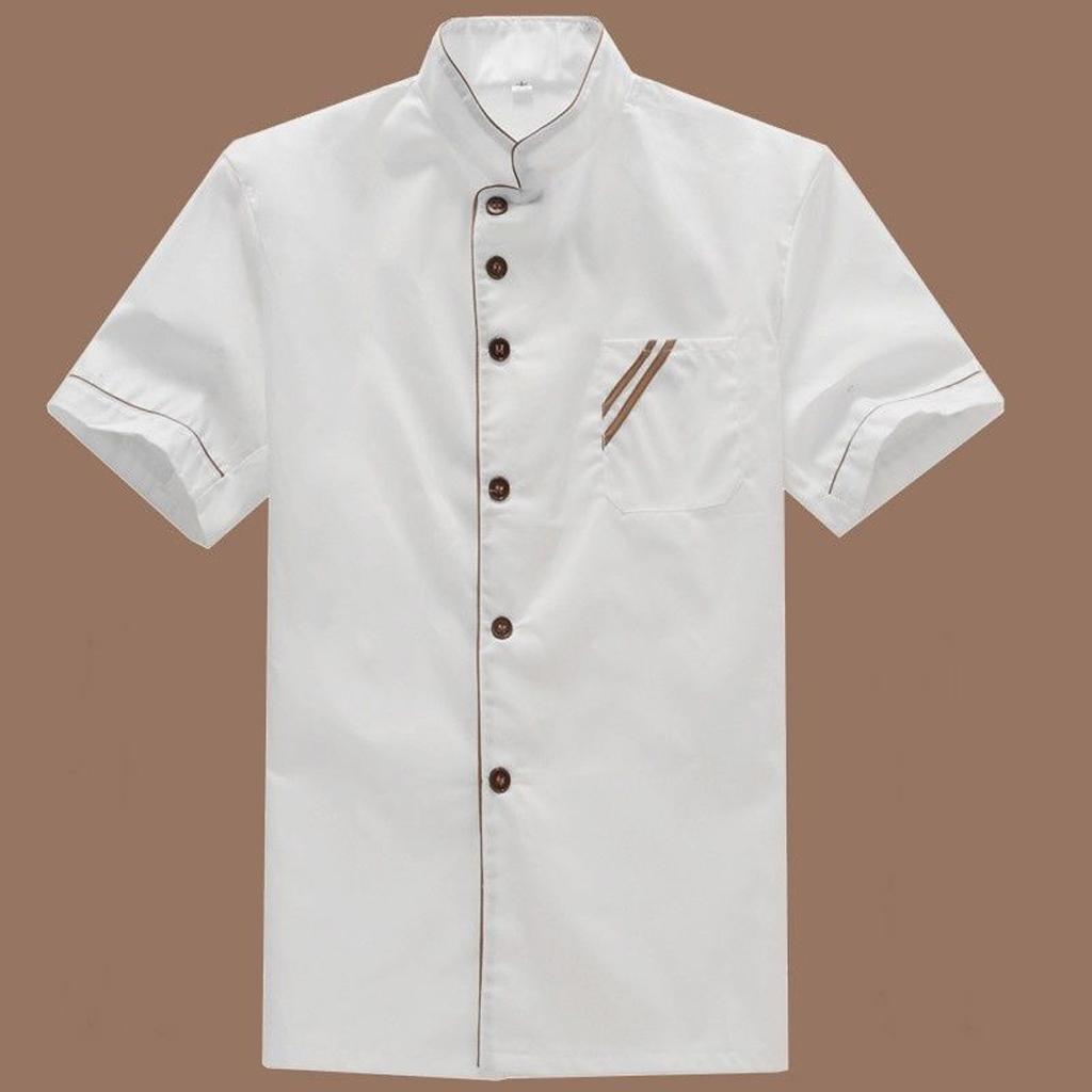 3x Chef Long/ Short Sleeves Coat Uniform Jacket Restaurant Clothing, Hat Kitchen