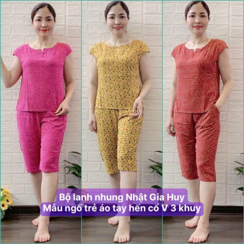 Bộ Lanh Nhung Ngố Trẻ Có Tay Gia Huy