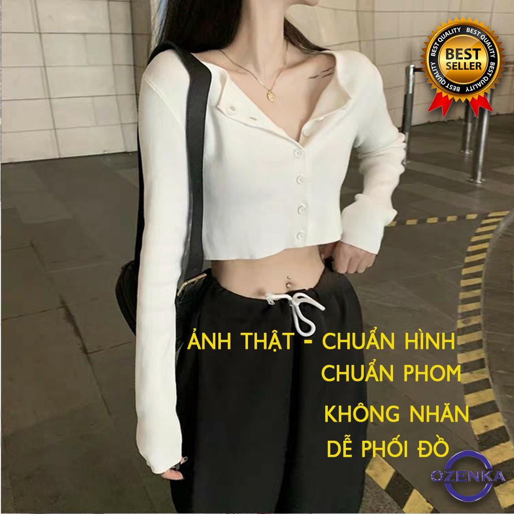 Áo croptop tay dài nữ len tăm đẹp , áo khoác crt chất dày free size mặc đi học đi chơi CRT 251