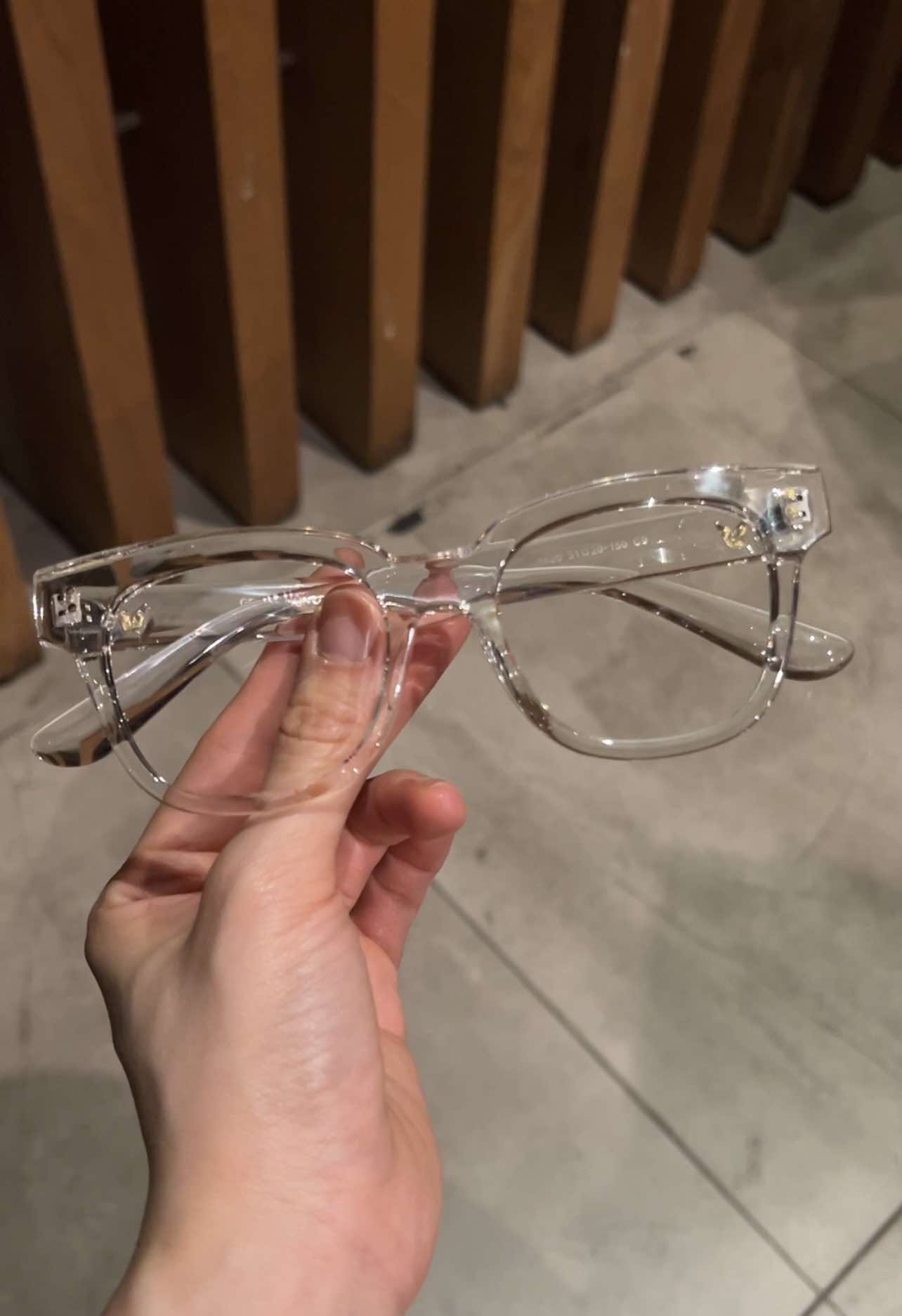 Kính mắt vuông thời trang gọng nhựa chắc chắn - Có thể thay mắt cận