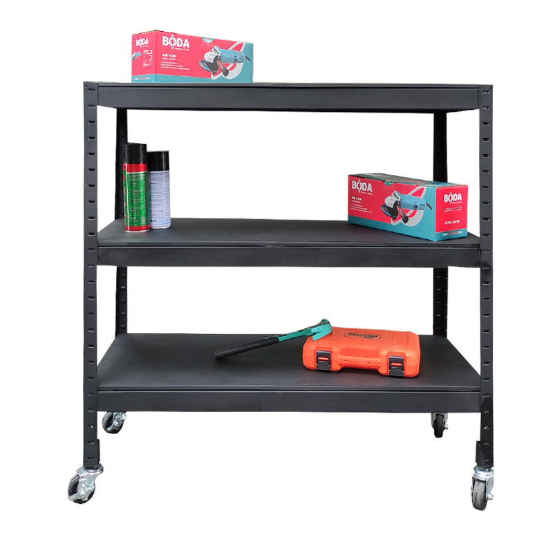 Kệ có bánh xe 3 tầng đa năng 100cm màu đen