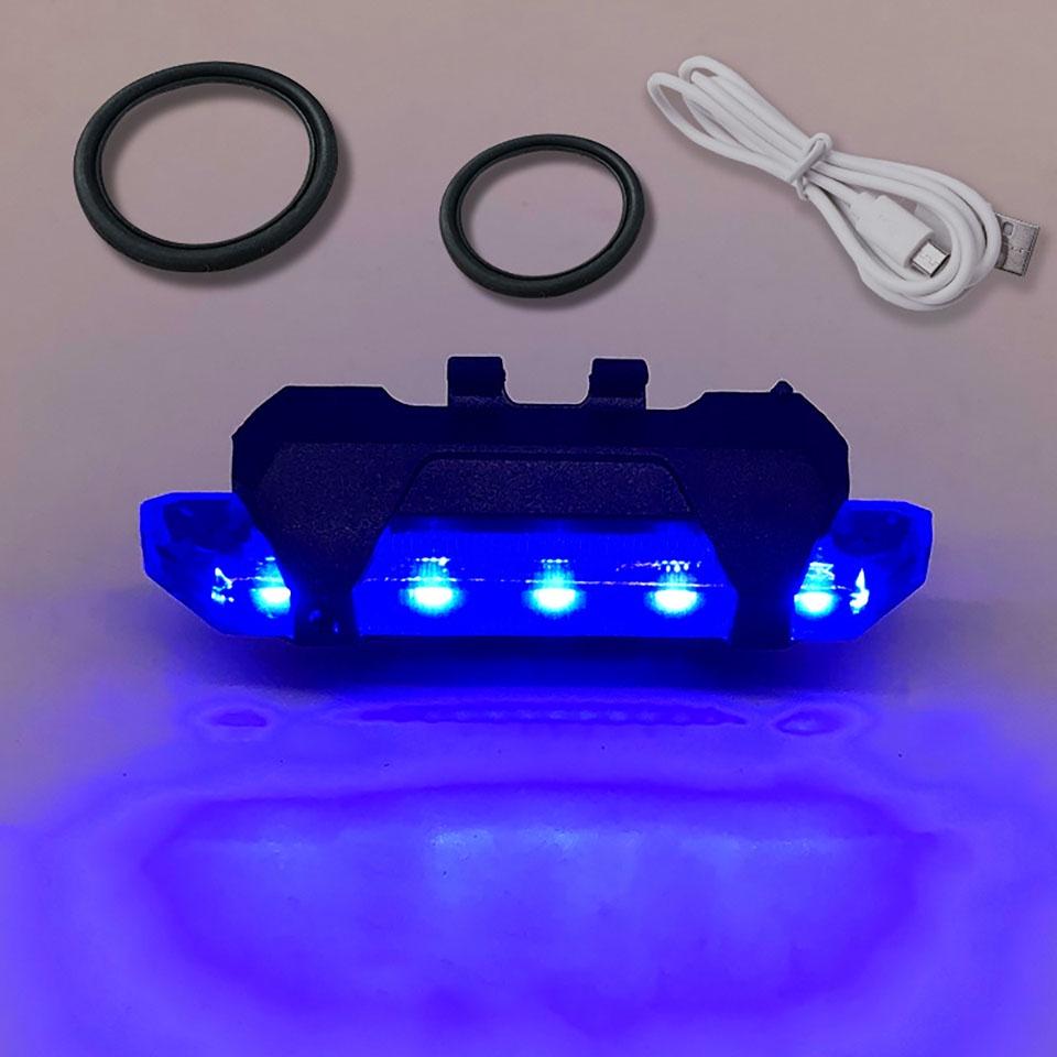 Đèn LED cảnh báo an toàn siêu sáng gắn đuôi xe đạp có sạc USB