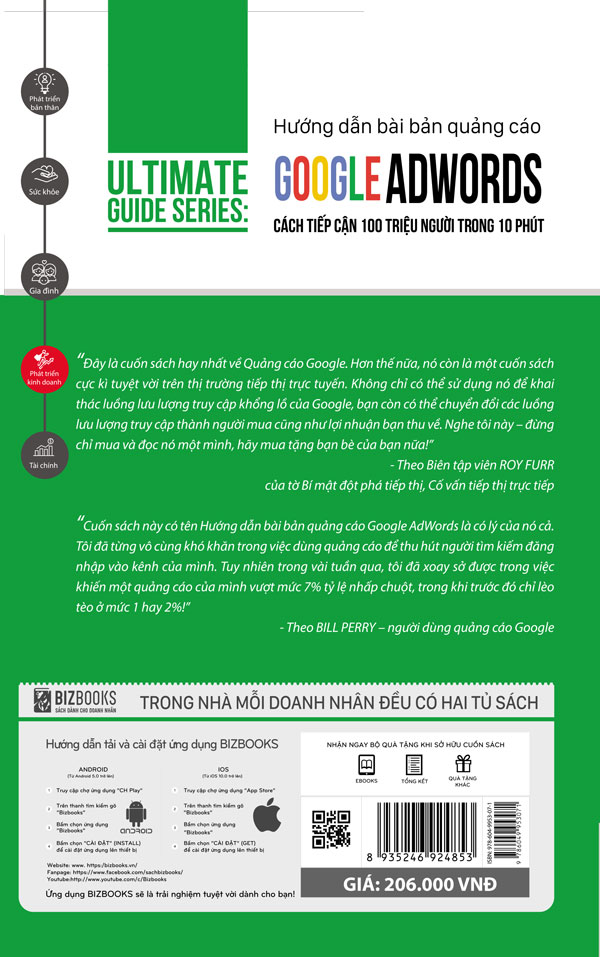 Hướng dẫn bài bản quảng cáo google adwords: Cách tiếp cận 100 triệu người trong 10 phút | Ultimate Guide Series_ Sách hay mỗi ngày 