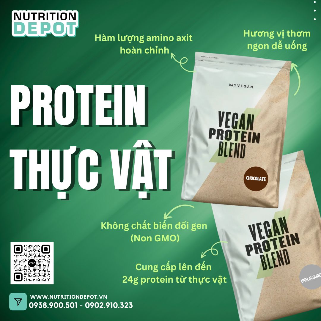 Sữa bổ sung đạm dành cho người ăn chay Vegan Blend Protein 1kg - Nutrition Depot