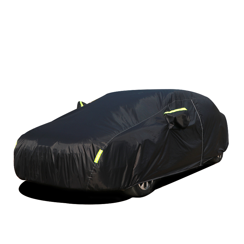 Bạt phủ xe ô tô 5 chỗ sử dụng trong nhà và ngoài trời chất liệu Polyester - màu đen và màu ghi