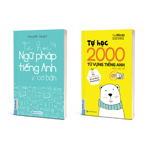 Combo Tự Học Ngữ Pháp Tiếng Anh Cơ Bản Và Tự Học 2000 Từ Vựng Tiếng Anh Theo Chủ Đề - Khổ Nhỏ Cầm Tay