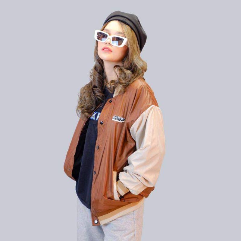 Hình ảnh Áo Khoác Dù Nam Nữ - Áo Jacket Bombers Unisex Badge Siêu ĐEP Áo khoác bóng chày tay dài dáng rộng phong cách Hàn Quốc thiết kế hai mặt thời trang cho các cặp đôi