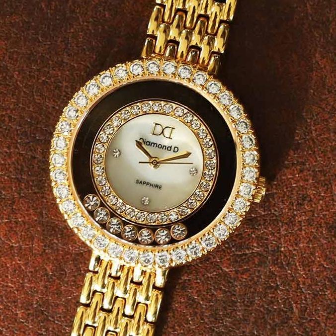 Đồng hồ nữ Diamond D DM36285IG - Size mặt 32 mm
