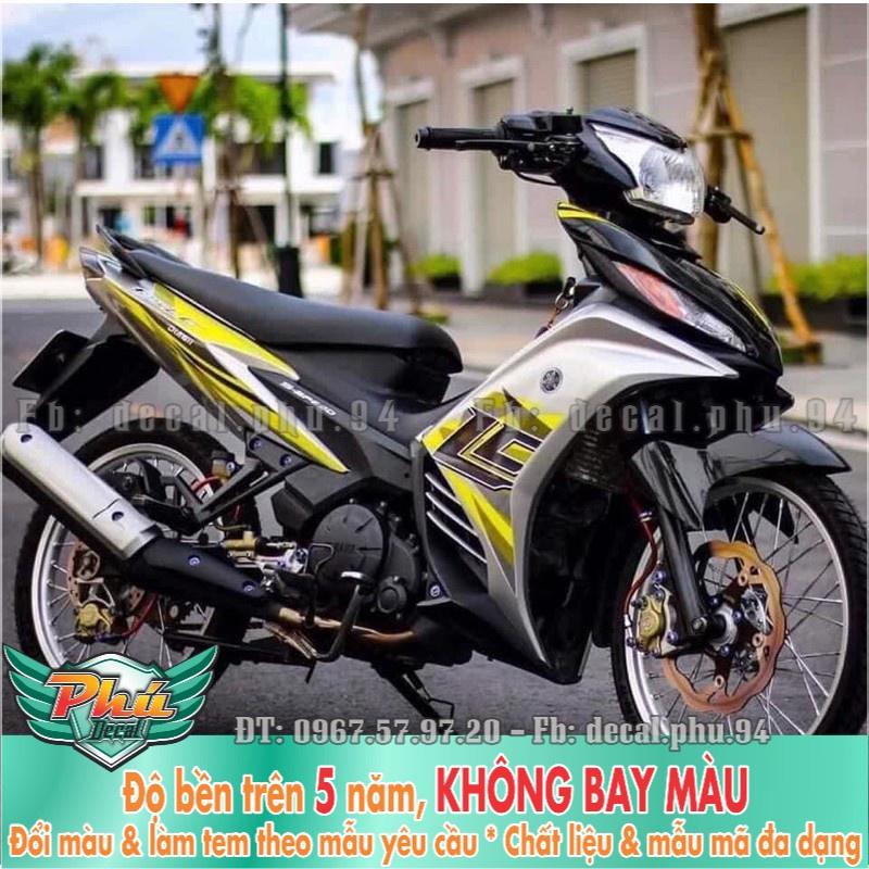 Tem rời Exciter 135 Lc Vàng bạc đen