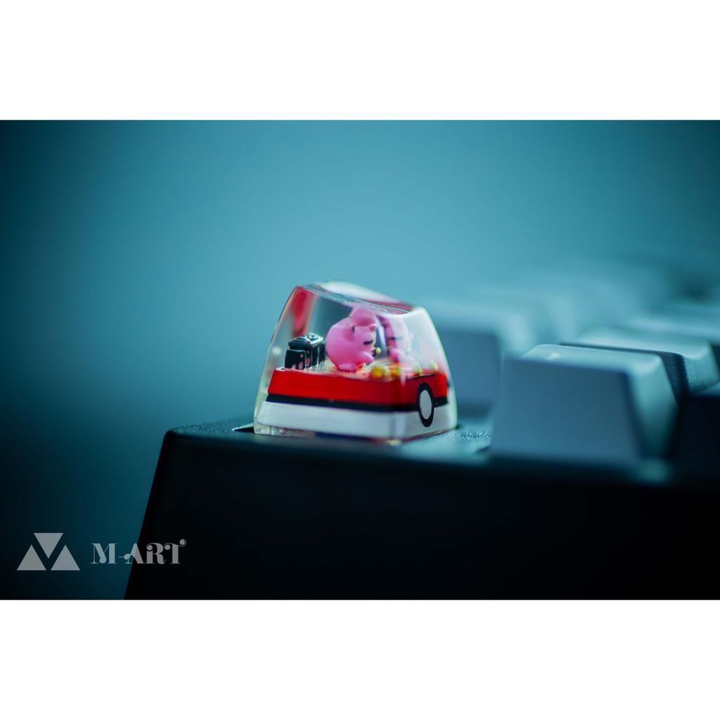 Nút dành cho bàn phím cơ resin SA R1 Pokemon Jigglypuff - Jigglypuff Pokemon Keycaps