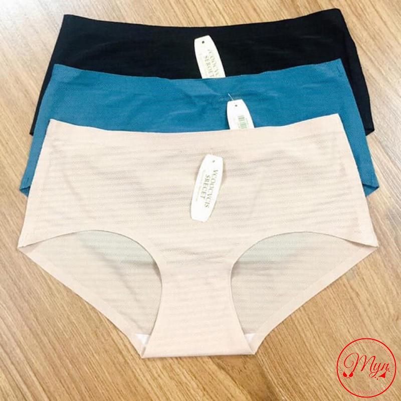 SET 5 QUẦN LÓT SU LẠNH MÁT MỊN KẺ NGANG VÂN CHÌM TINH TẾ