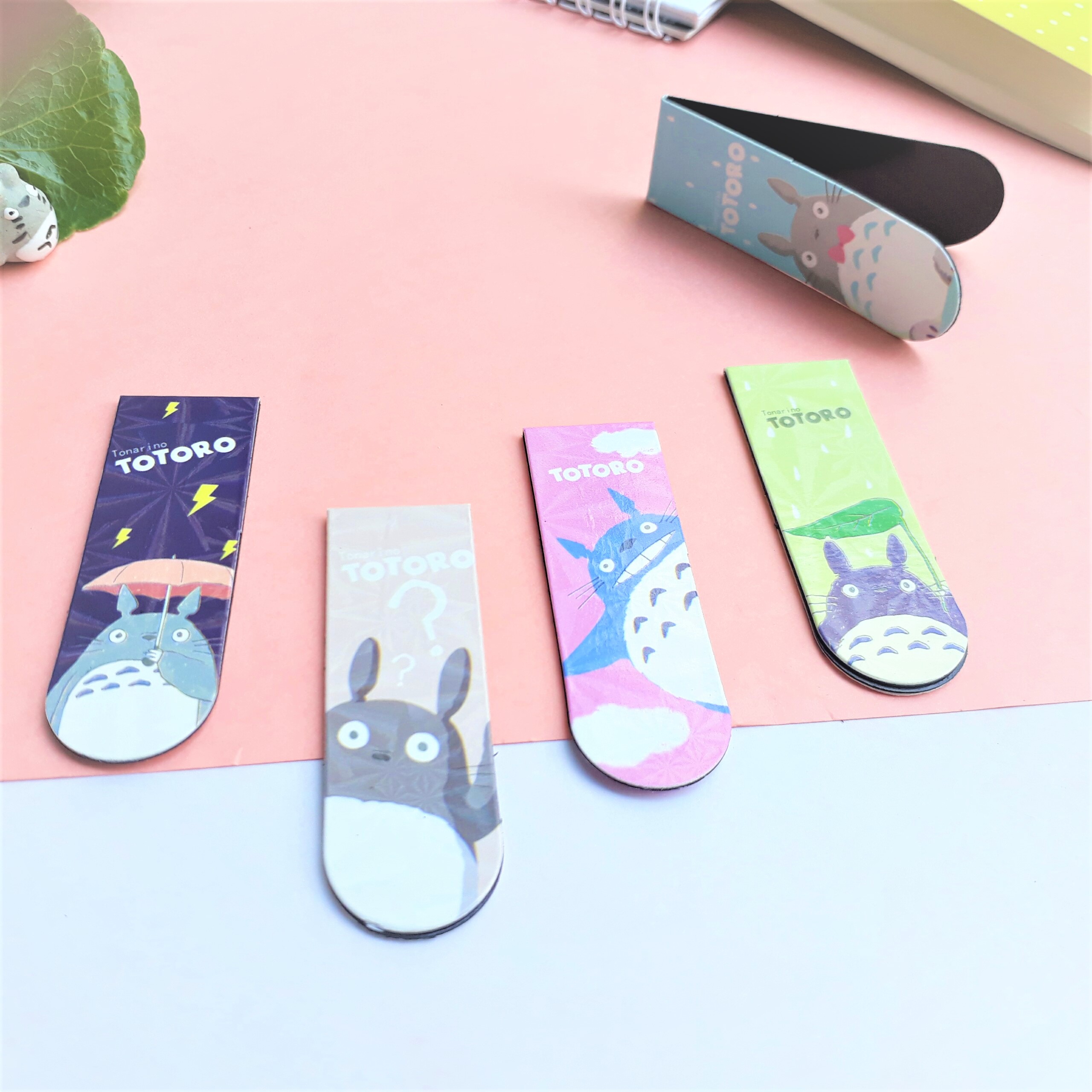 Combo 5 Bookmark Nam Châm Đánh Dấu Sách - Totoro Ánh Kim ( Mẫu Ngẫu Nhiên)