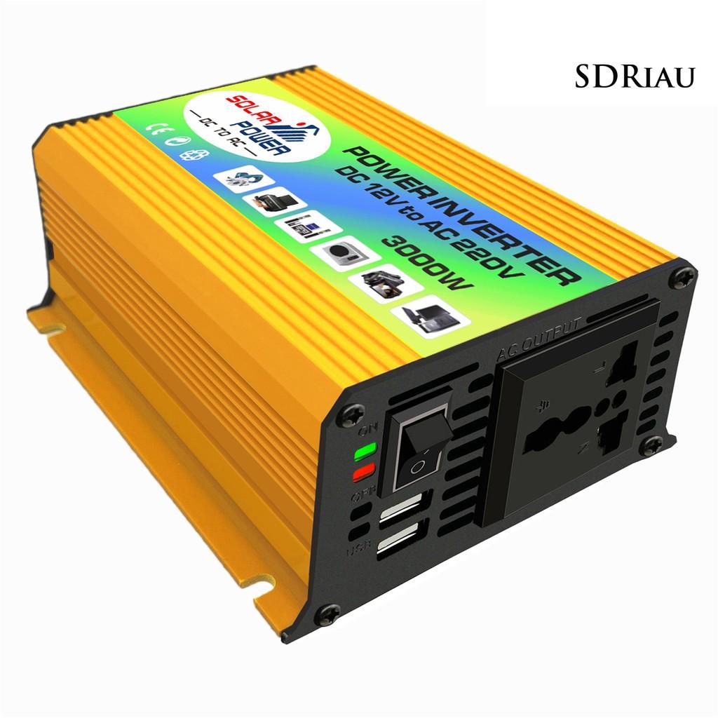 Thiết Bị Chuyển Đổi Nguồn Điện 3000w Dc 12v Sang Ac 110v Chuyên Dụng Cho Xe Hơi