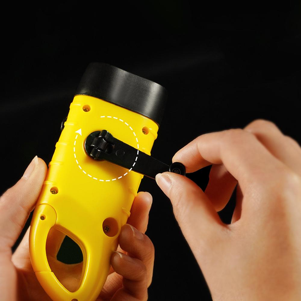 Đèn pin Dynamo mini cầm tay sạc năng lượng mặt trời Đèn pin khẩn cấp đèn pin có kẹp để cắm trại ngoài trời