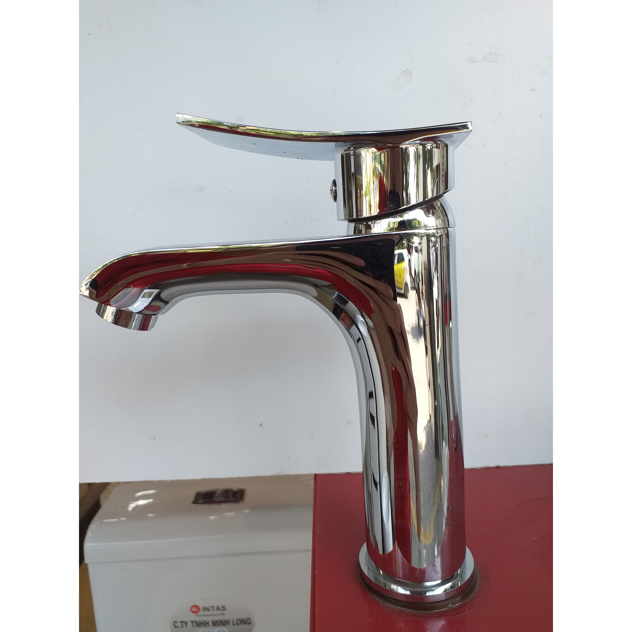 VÒI LAVABO 20CM NÓNG LẠNH ĐỒNG THAU MẠ CROM
