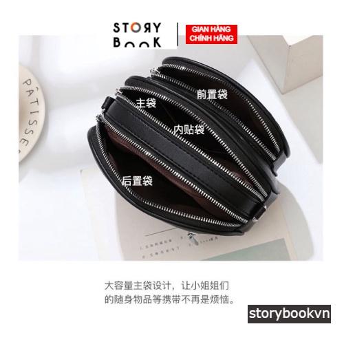 Túi Wang Nữ Đeo Chéo, Túi Nữ Trần Trám Dây Bản To STORYBOOK
