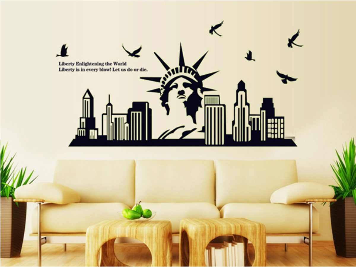 Decal dán tường dạ quang NEWYORK-ABQ9622