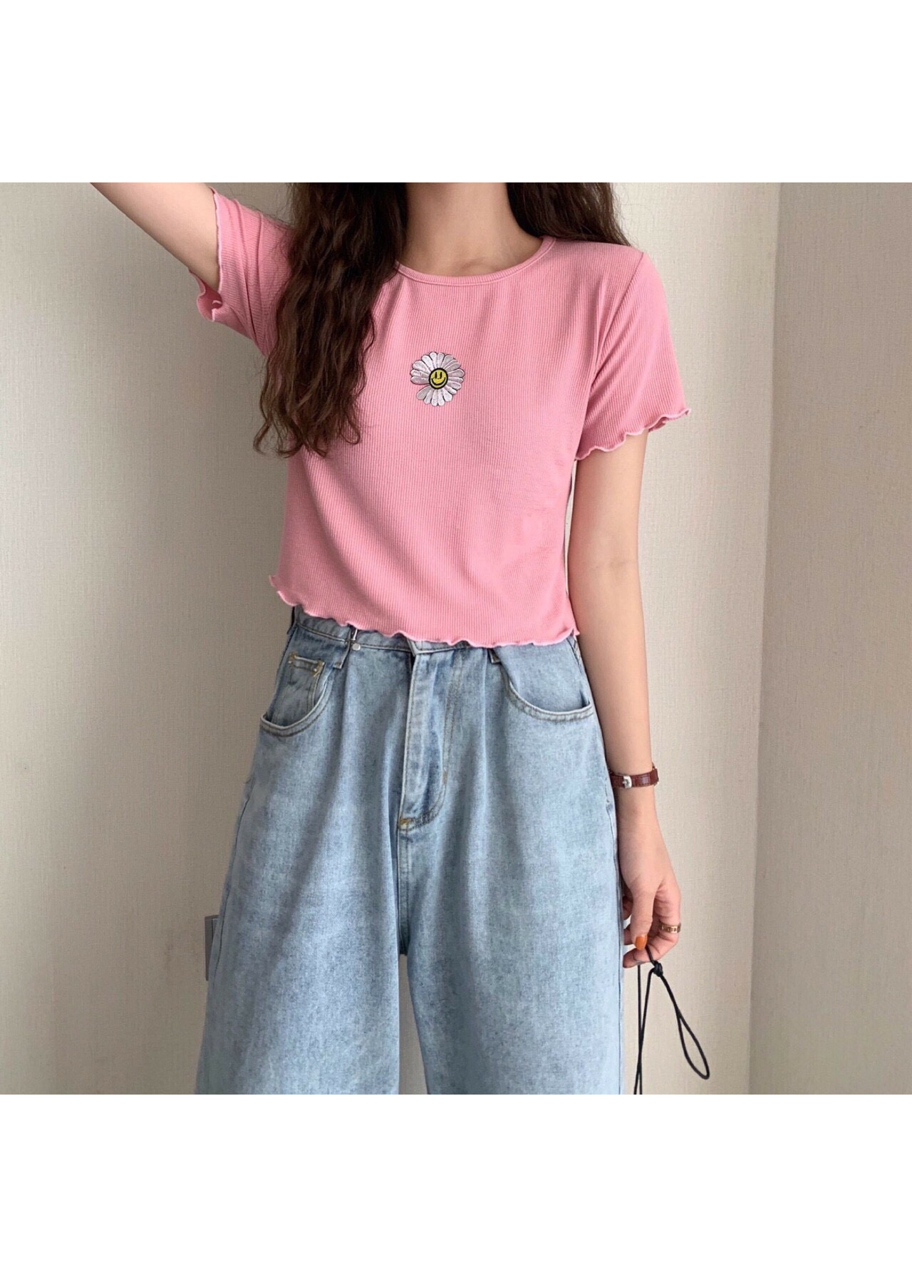 Áo thun nữ croptop dễ thương