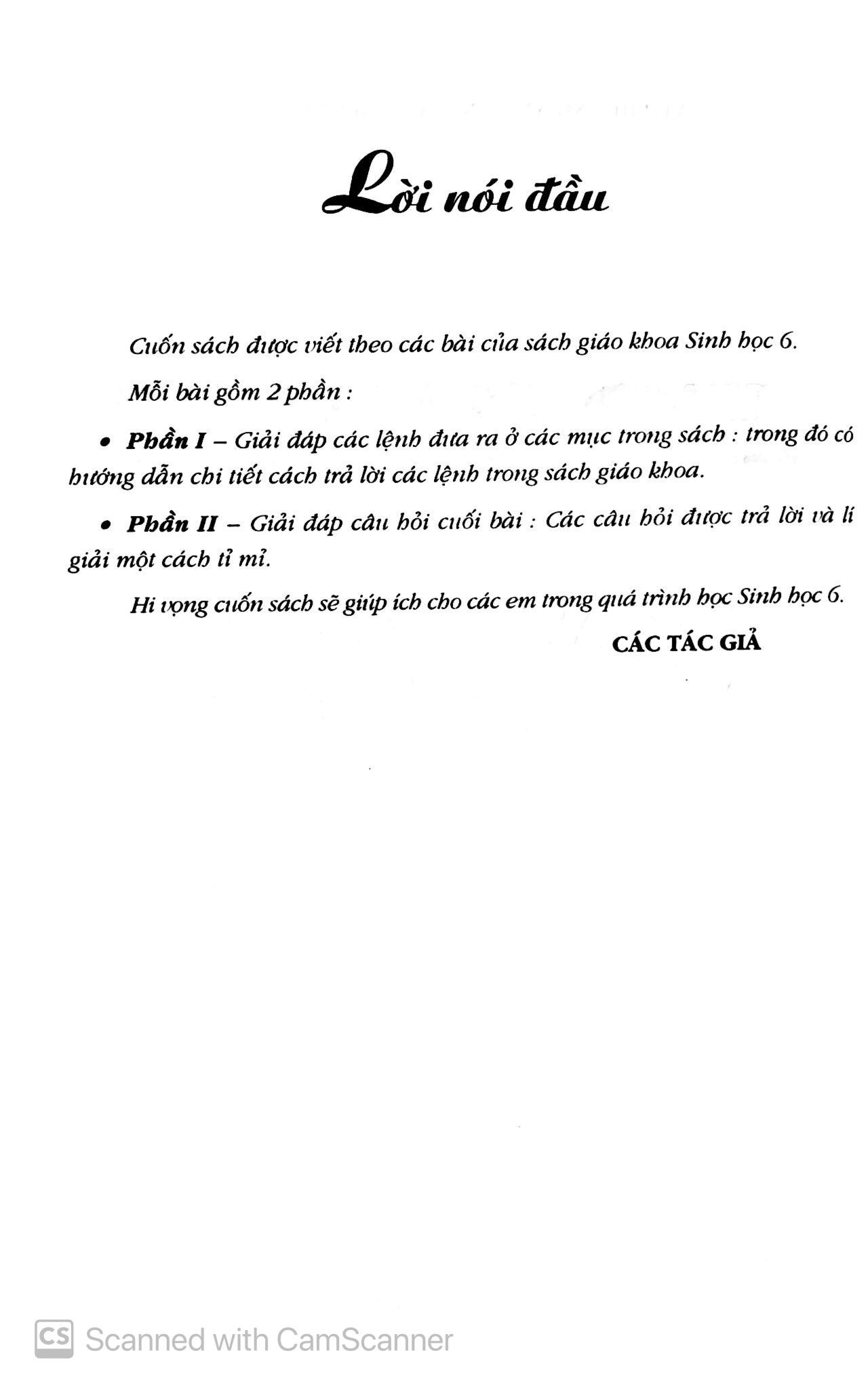 Học Tốt Sinh Học 6 (Tái Bản)