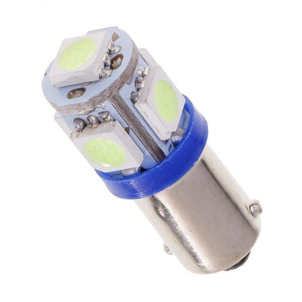 4-7pack BA9S Bayonet 12V Car LED 5050 5 SMD Ice Blue Dash Interior Light Bulb