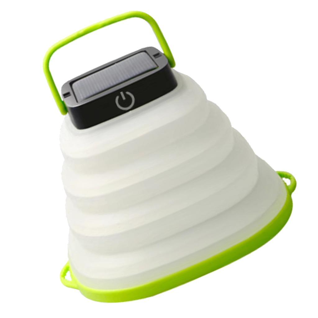 Collapsible Camping Lamp Solar Lantern USB Charge with Portable Power Bank