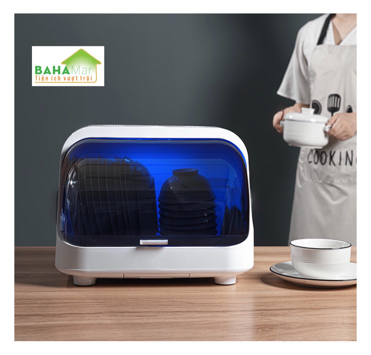 HỘP KHỬ KHUẨN BÁT ĐŨA SẠC ĐIỆN - MÁY KHỬ KHUẨN THÔNG MINH KHỬ TRÙNG ĐỒ BẾP BAHAMAR khiến mọi đồ bếp sạch sẽ đảm bảo tiệt trung