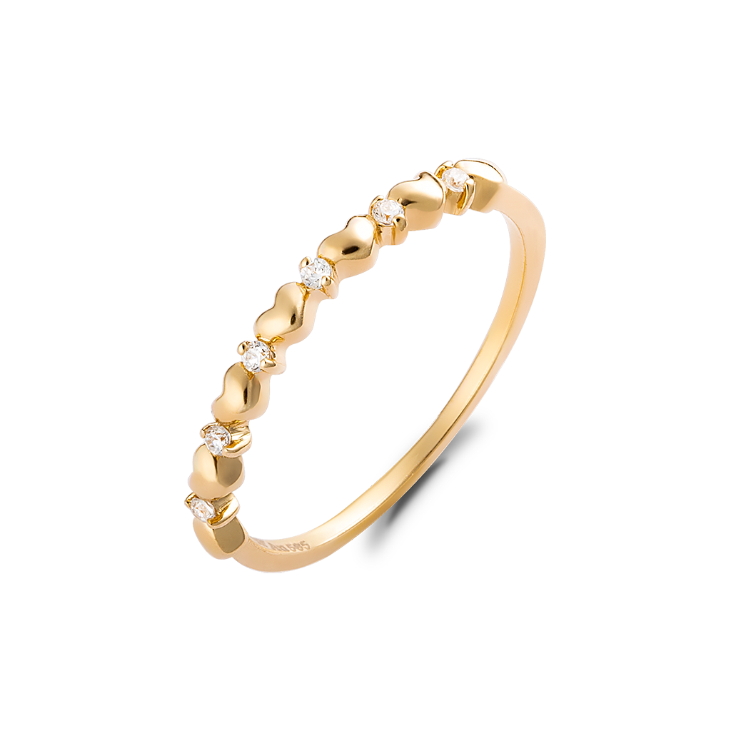 Nhẫn Nữ Vàng Tây 14k NLF409 Huy Thanh Jewelry