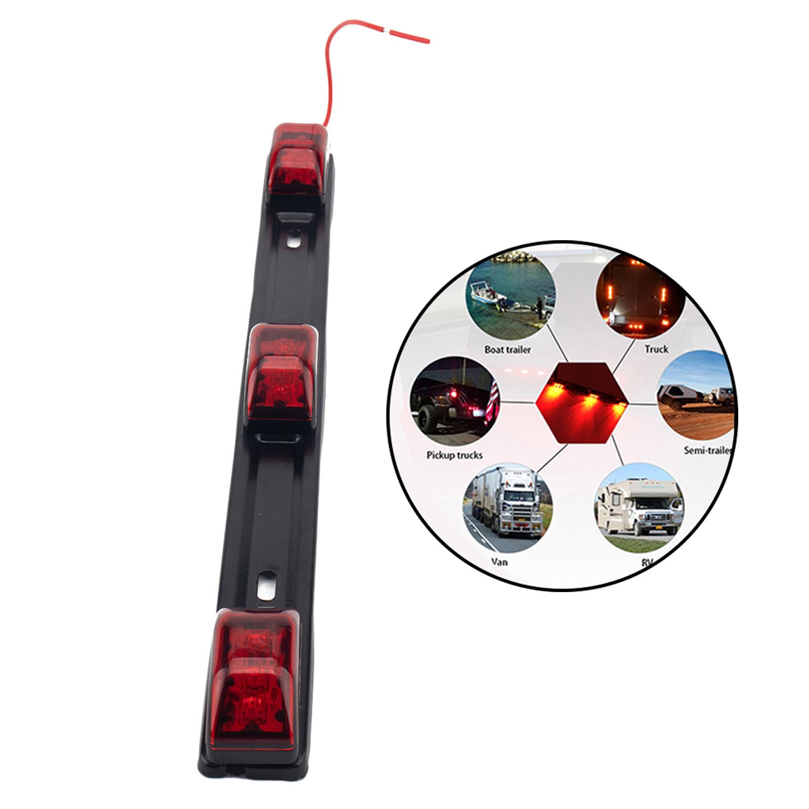 14inch Red Bright Led ID Bar Clearance Light for Rear and Side of Truck RV