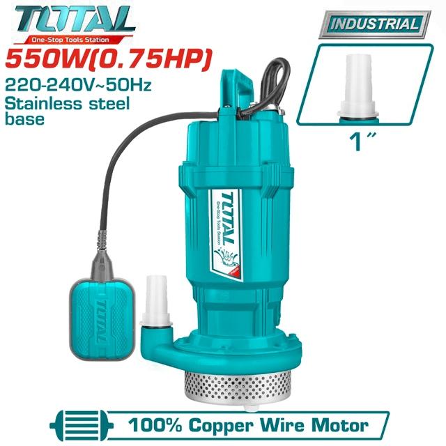 MÁY BƠM CHÌM NƯỚC SẠCH BH 3 THÁNG 550W TOTAL TWP65506 - HÀNG CHÍNH HÃNG