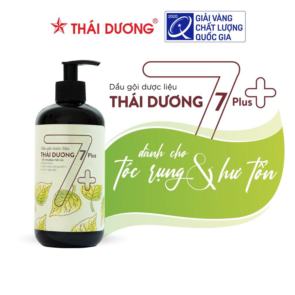 Dầu gội dược liệu Thái Dương 7 Plus Gold (Chai 250ml/500ml, Hoa phong Ian) - Sao Thái Dương