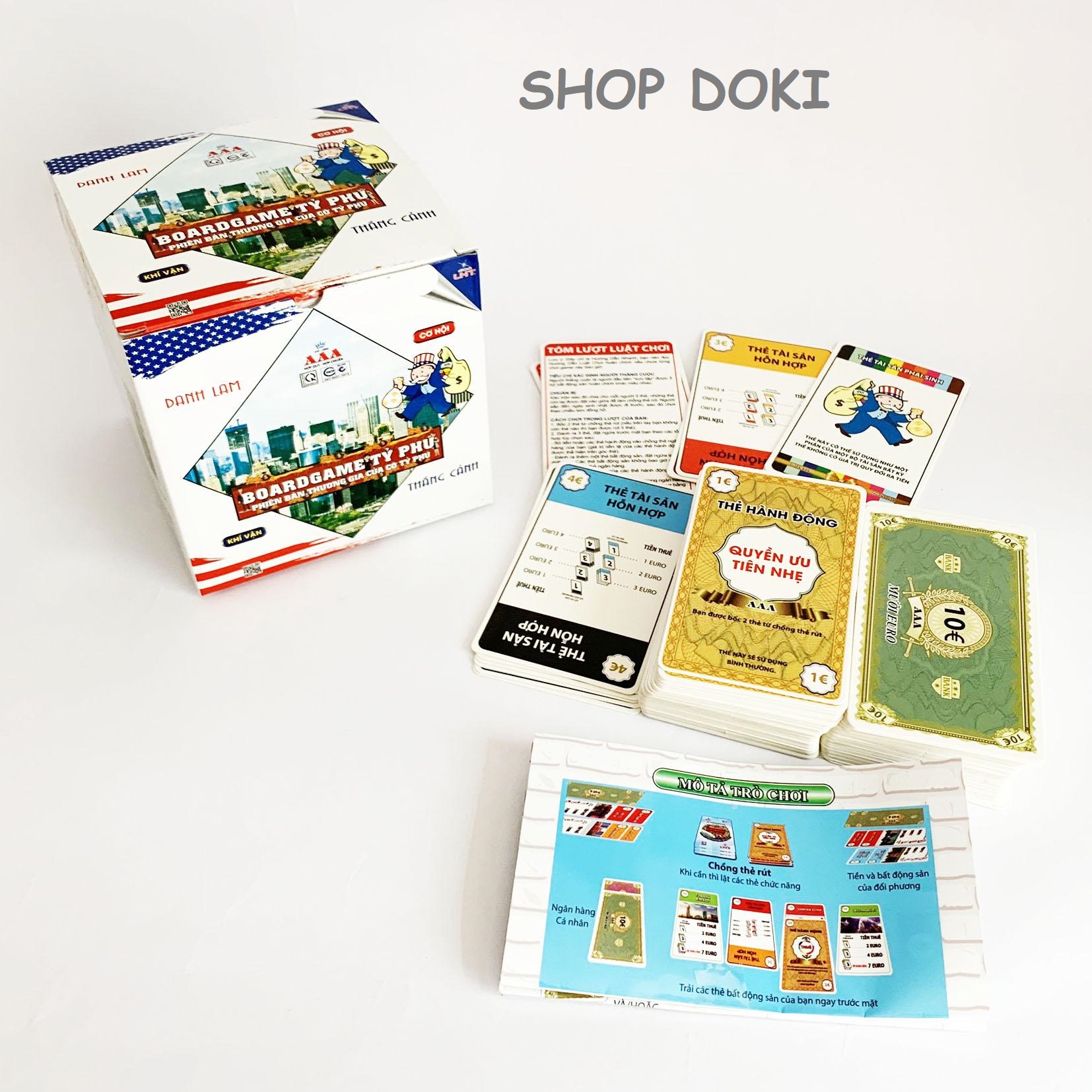 Boardgame Bài Tỷ Phú - Monopoly Deal Việt Hóa