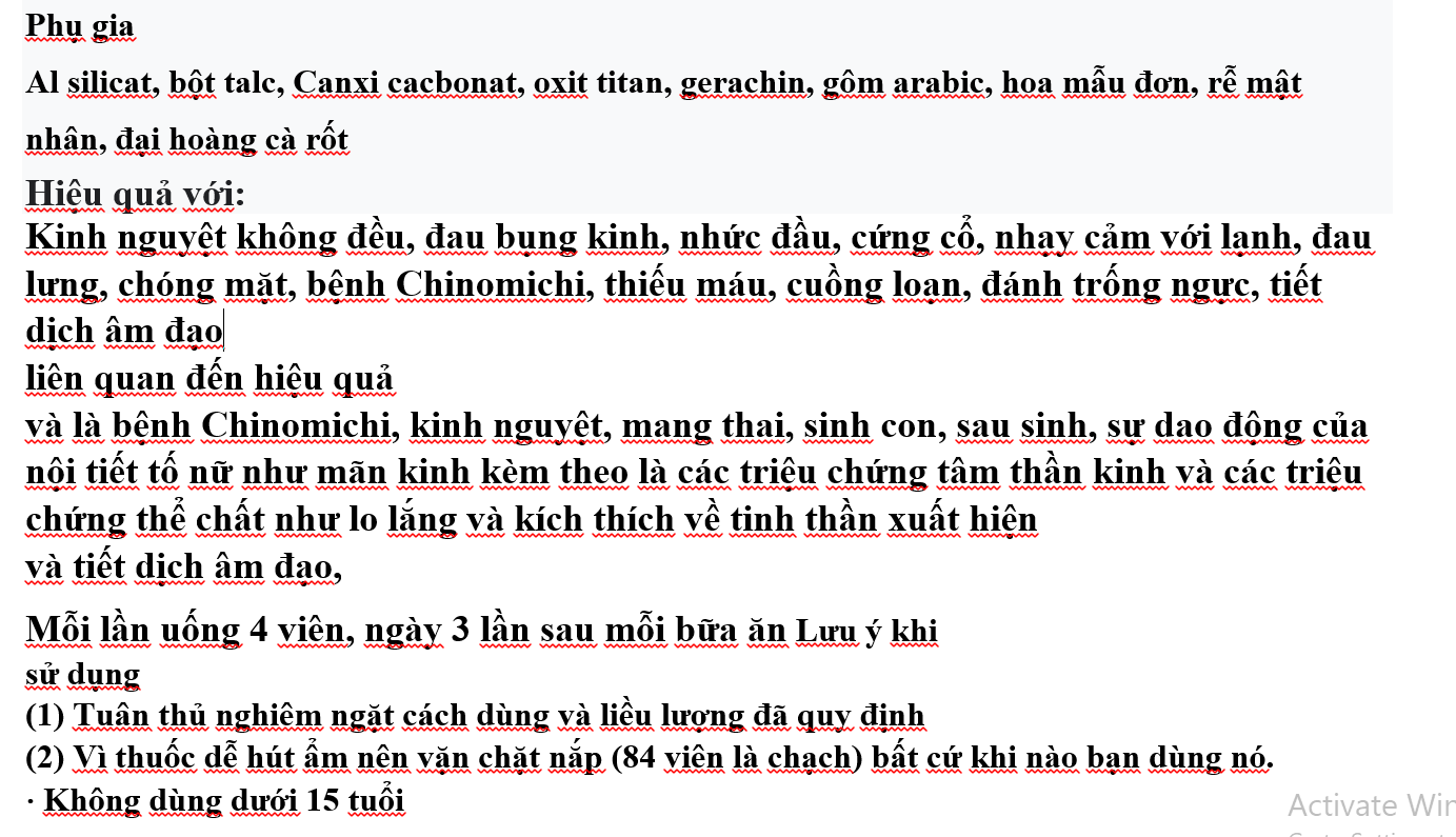 Túi đựng thực phẩm bảo vệ sức khỏe cân bằng nội tiết tố nữ điều hòa kinh nguyệt Nhật bản Kobayashi mã vạch 4987072023730