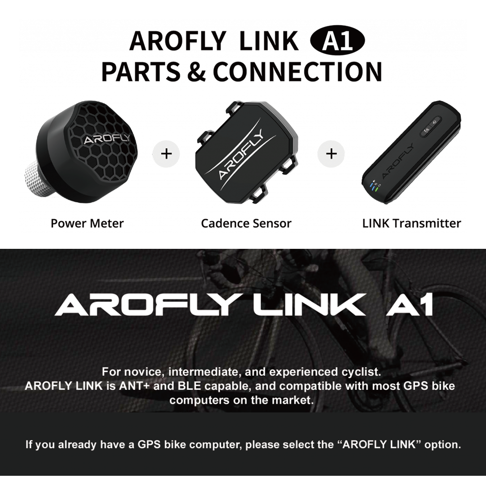Hình ảnh AROFLY LINK A1 - The Smallest and Most Affordable POWER METER, Connects with other Bike Computers via ANT+ or Bluetooth