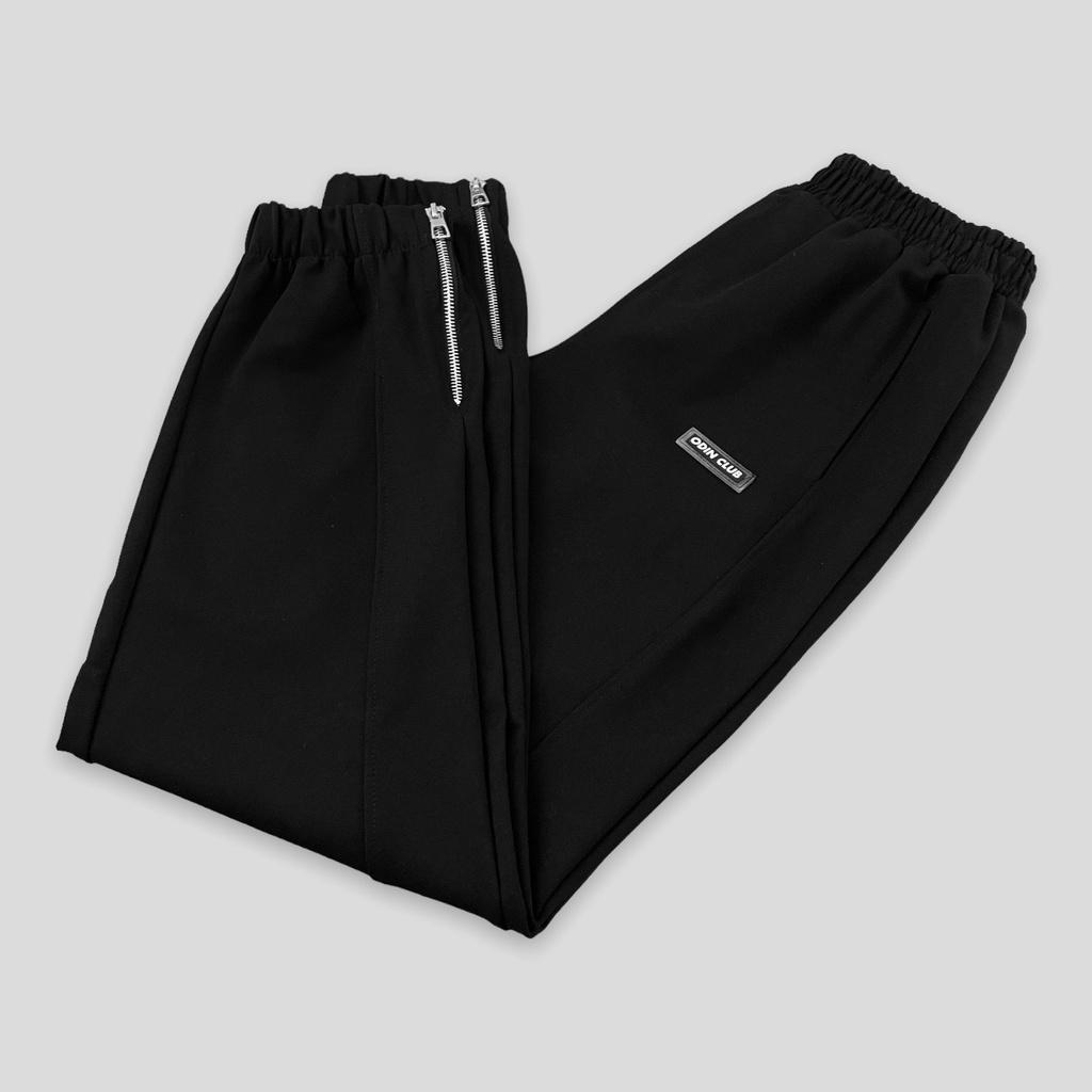 Quần dài bo gấu Zipper ODIN CLUB, Quần Sweatpants phối zippers thể thao,Local Brand ODIN CLUB