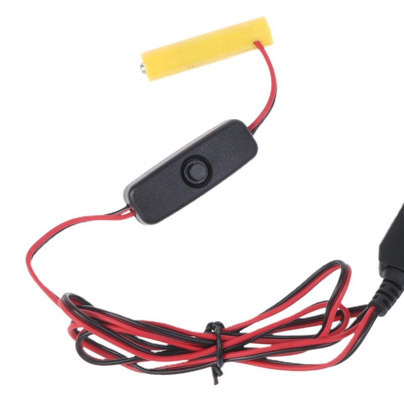 USB C sang 3V 2 Pin AAA Eliminator Thay Thế 2 Pin AAA cho Bàn Chải Đánh Răng Đèn AAA Giả Pin Adapter có Công Tắc