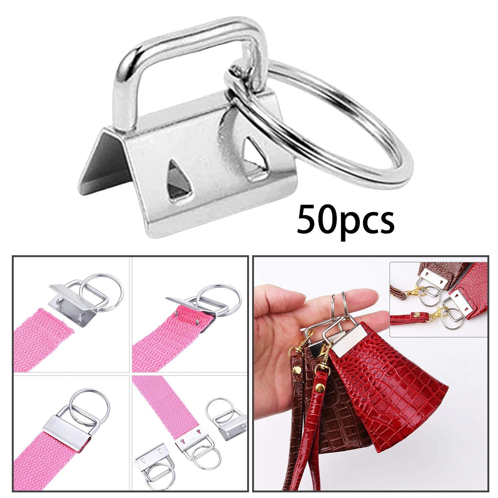 50 Pieces Key Fob Hardware with Split  for Hand Making Accessories