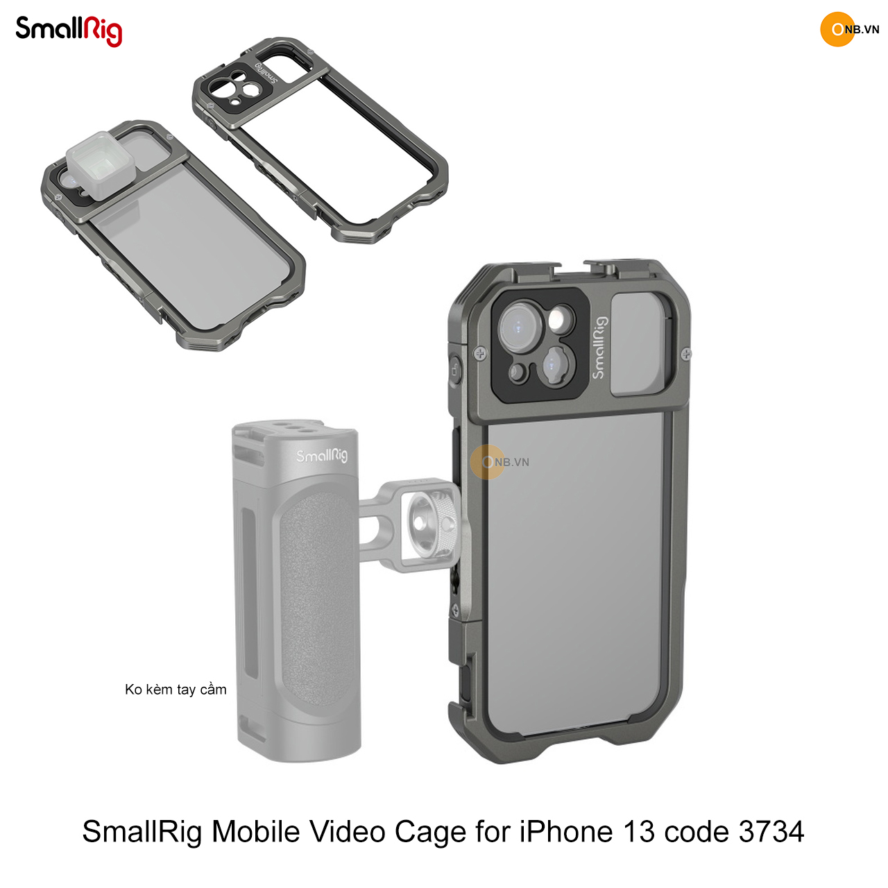 SmallRig Cage i-Phone 13 - Khung bảo vệ kim loại hỗ trợ quay 3734