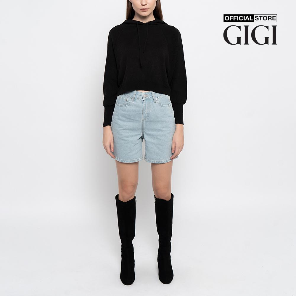 GIGI - Áo hoodie nữ tay dài phối mũ thời trang G1303K212701