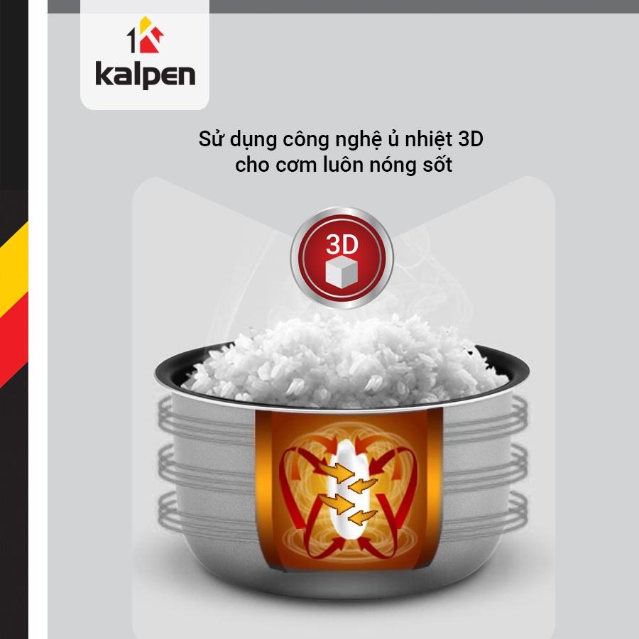 Nồi Cơm Điện Cao Cấp Hàng Chính Hãng Kalpen R2, 3L Ủ Ấm 3D Bảo Hành 2 Năm