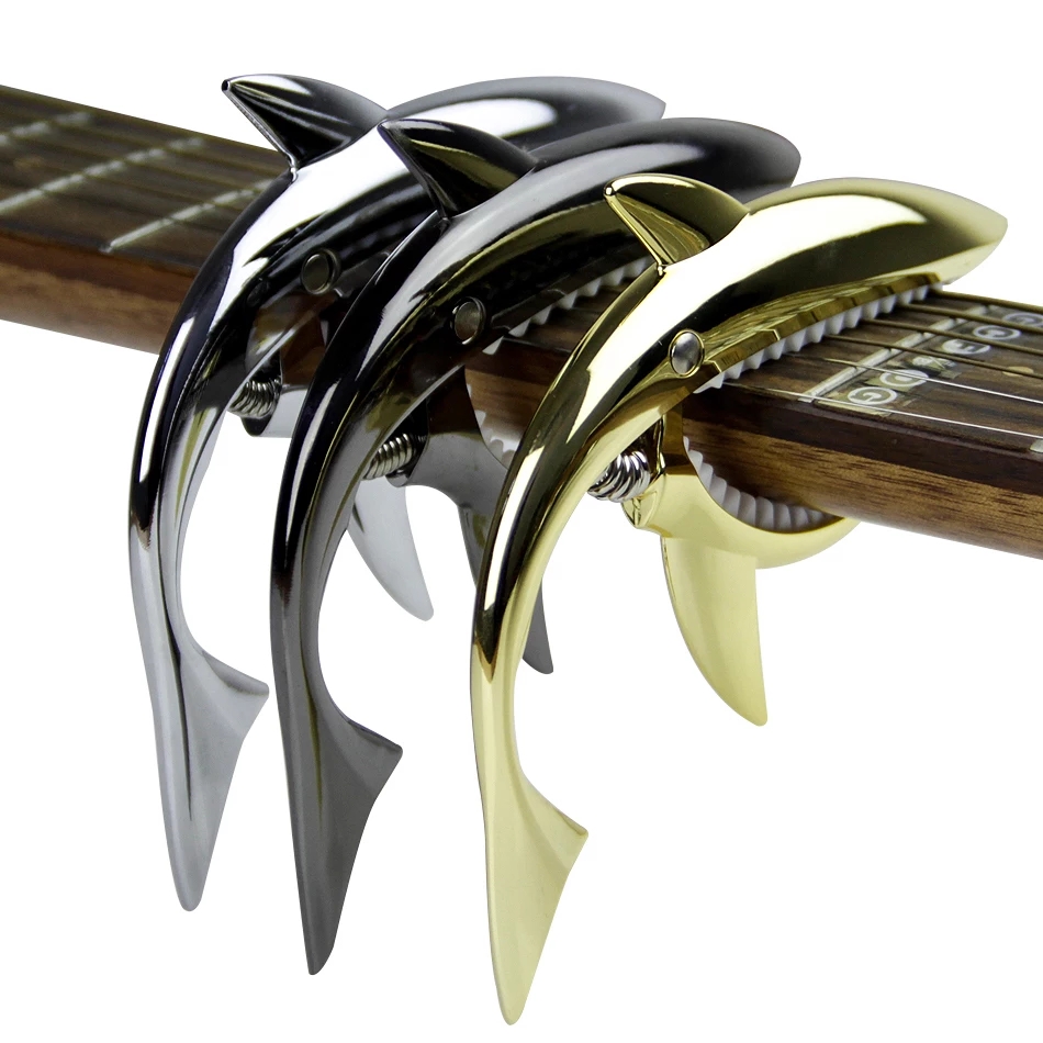Capo cá mập GC-02 - Capo guitar acoustic, guitar điện - Capo Ukulele hợp kim kẽm siêu bền chắc