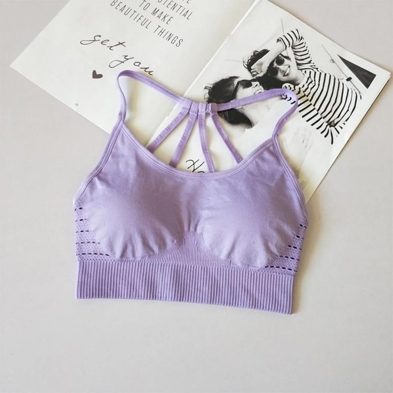 Có Hoa Kỳ Chéo Lưng 4 Liền Mạch Áo Ngực Thể Thao Nữ Áo Bra Yoga Chống Sốc Biểu Tình Áo Ngực Thể Thao Hàng Đầu Tập Thể Hình áo Ngực