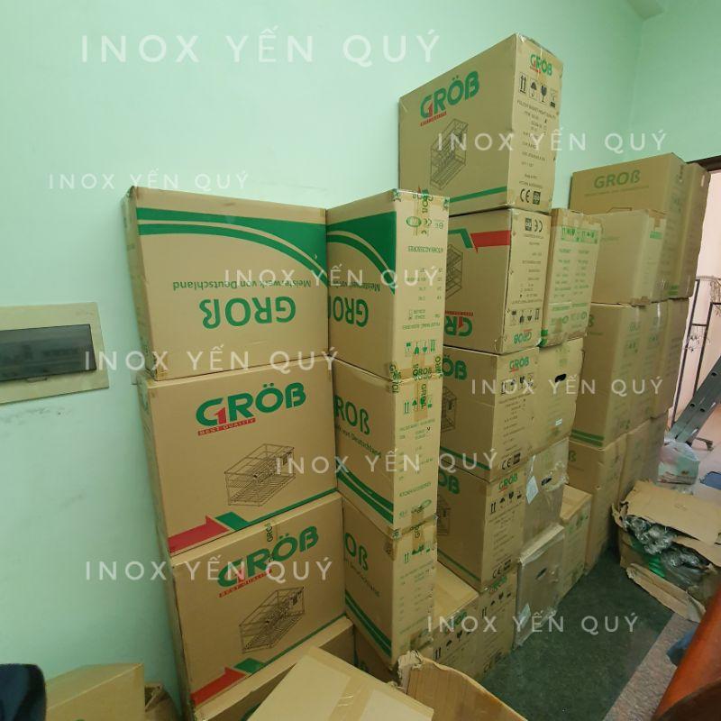 G.ROB GIÁ DAO THỚT RAY ÂM GIẢN CHẤN INOX NAN DẸT BÓNG