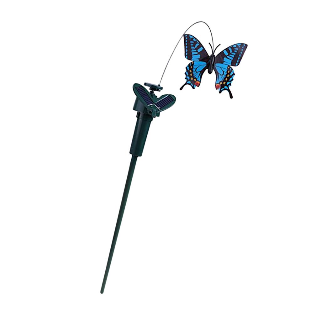 3pcs Solar Power Fluttering Dance Butterfly Balcony Flowerpot Outdoor Decor