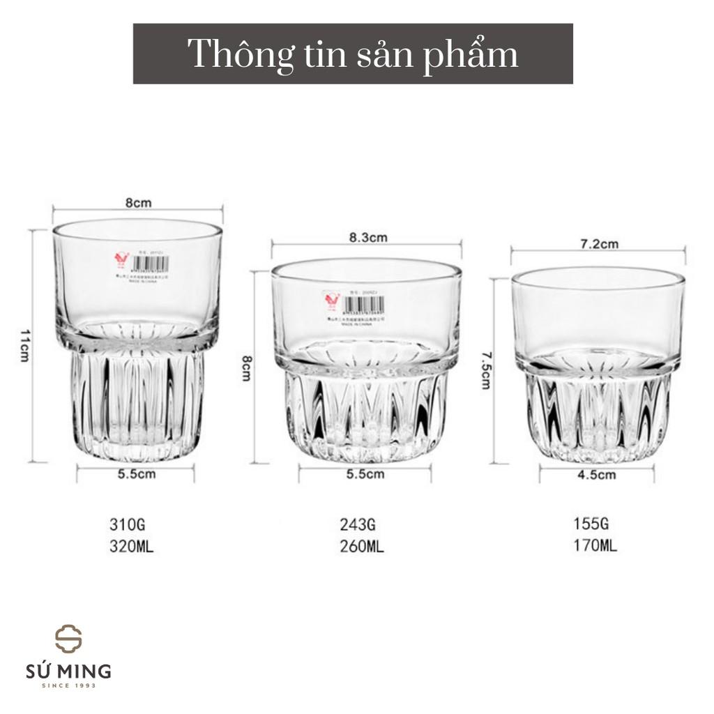 Cốc Ly Thuỷ Tinh , Thuỷ Tinh Dày Dặn Cao Cấp, Phong Cách Độc Đáo